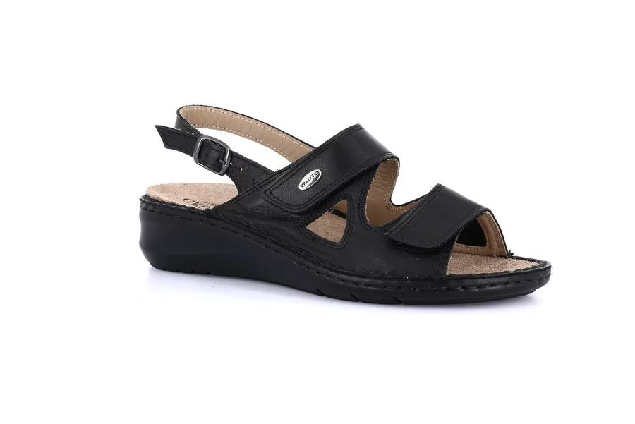 Comfort sandal | DAMI SE0207 - BLACK | Grünland