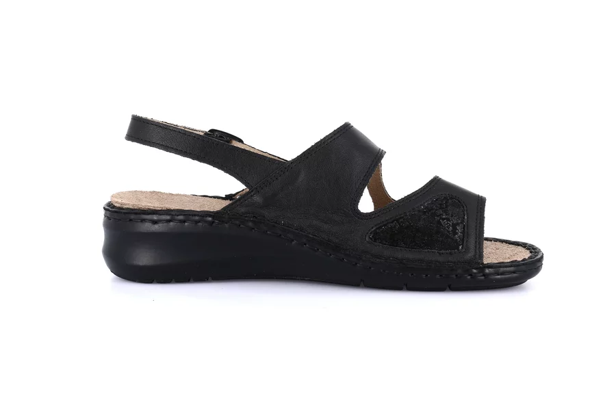 Comfort sandal | DAMI SE0207 - BLACK | Grünland