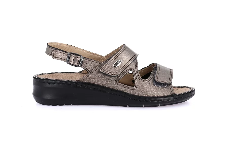 Comfort sandal | DAMI SE0207 - PIOMBO | Grünland