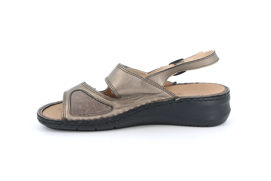 Comfort sandal | DAMI SE0207 - PIOMBO | Grünland