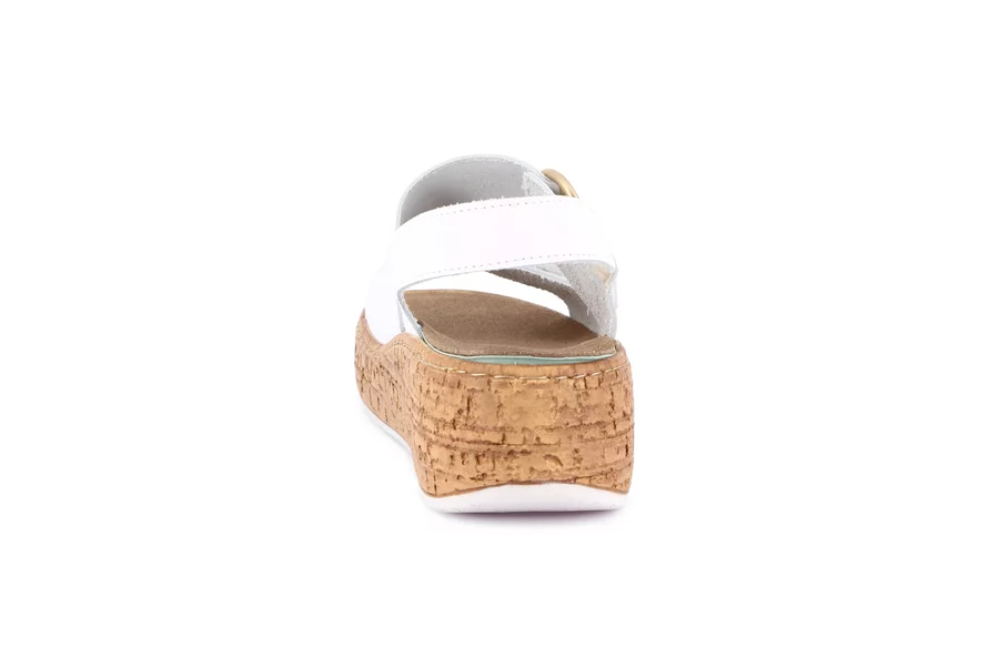Sandalo doppia fascia regolabile | DAST SE0301 - BIANCO | Grünland