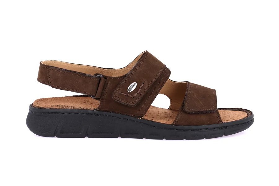 Sandal for man with triple hook-and-loop closure | LEPP SE0699 - MOGANO | Grünland