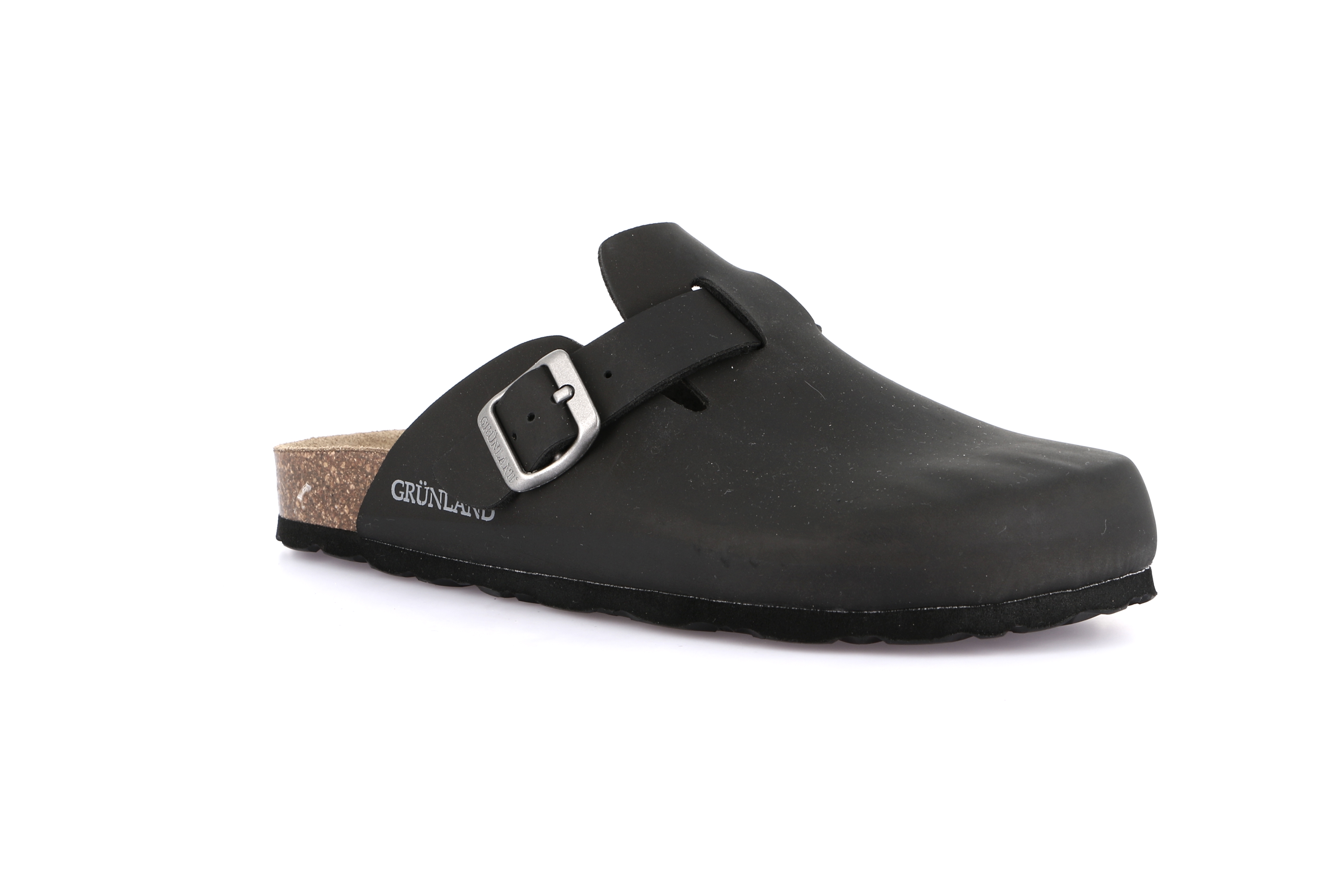 Grunland - CC2432-11 - Ciabatta in sughero Modello Hola - Donna - Nero - Fibbia